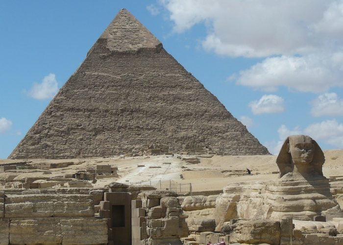 pyramids, sphinx, cairo